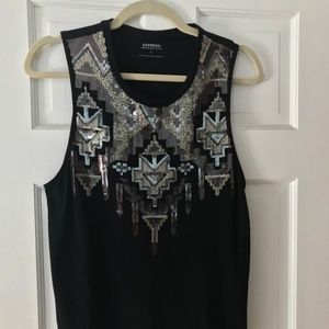 Express Sequin Tanktop
